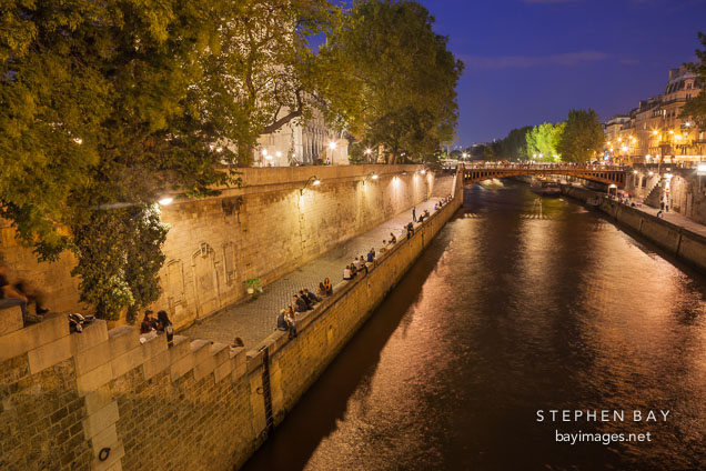 Seine river walkway.
