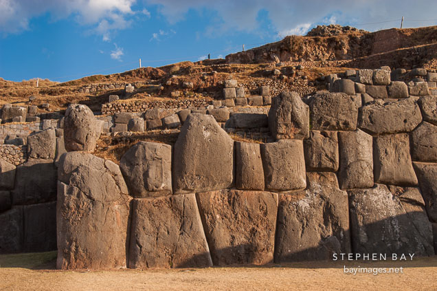 The walls at Sacsayhuaman. Peru.
