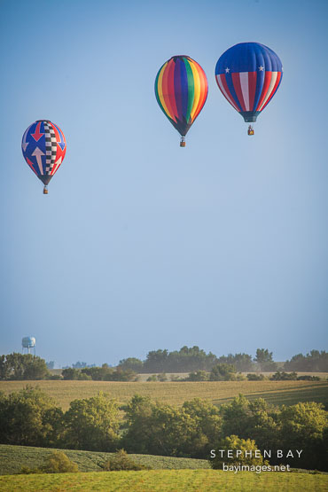 Balloons at the Indianola National Balloon Classic, Indianola, Iowa.