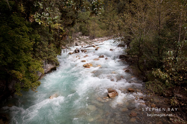 Wang chhu river. Thimphu Valley, Bhutan.