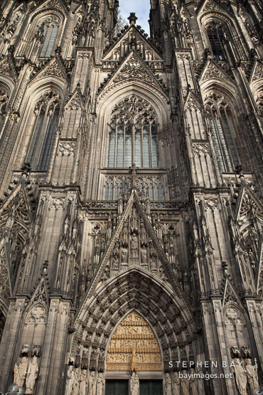 Front of the Koln Cathedral. Koln, Germany.