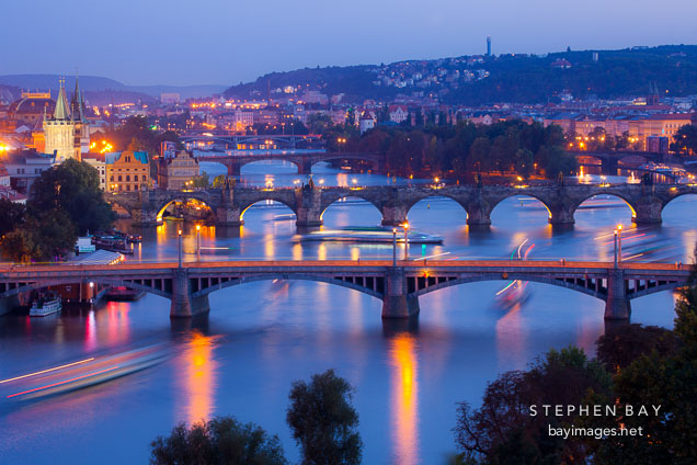 Prague bridges. Czech Republic.