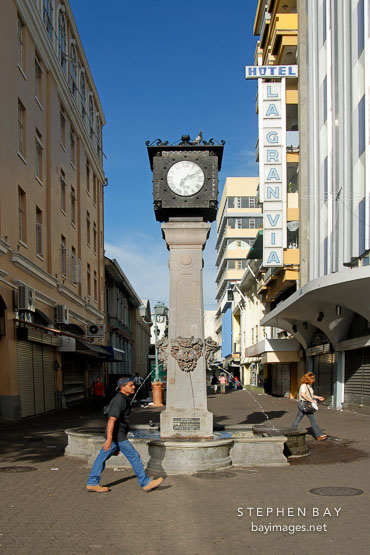 Clock. Plaza de la Cultura, San Jose, Costa Rica.