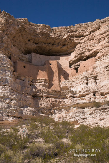 Montezuma Castle is located near Camp Verde. Arizona, USA.