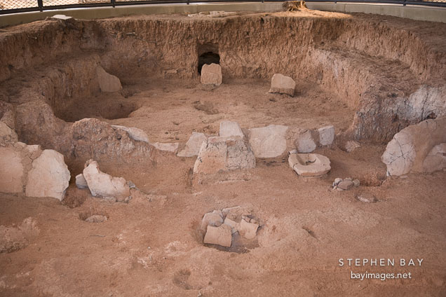 Pithouse. Mesa Top, Mesa Verde, Colorado.