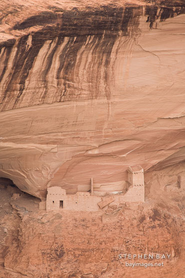 The newest structure in the Mummy Cave Ruin complex. Canyon de Chelly NM, Arizona.