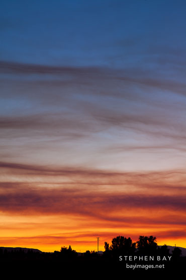 Sunset over Tulelake, California.
