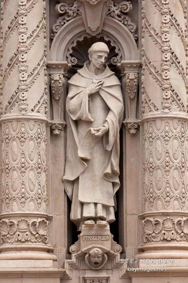Statue of Father Antonio de la Ascencion. Museum of Man, Balboa Park, San Diego.