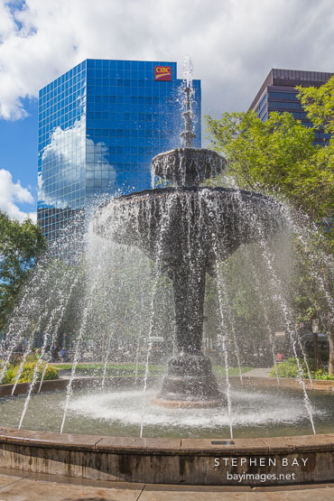 Gore park fountain. Hamilton, Canada
