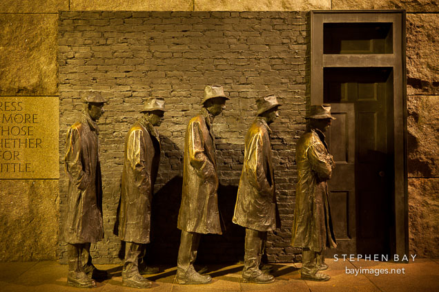 The breadline, FDR Memorial. Washington, D.C.