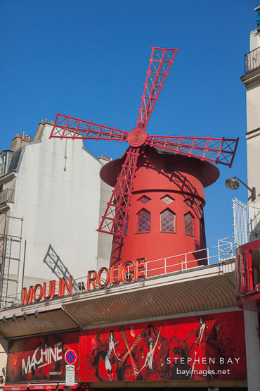 Moulin rouge in Montmartre. Paris, France.