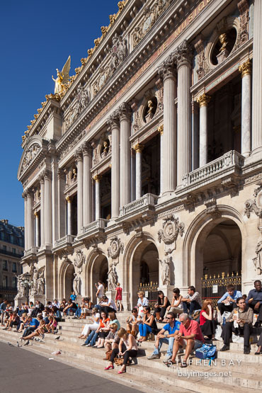Steps to the Palais Garnier. Paris, France.