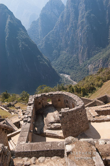 Temple of the Sun. Machu Picchu, Peru.
