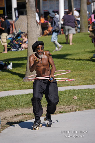 Rollerskater. Venice, California, USA.