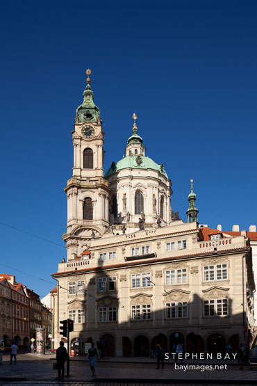 St Nicholas Church in the little quarter. Prague, Czech Republic.