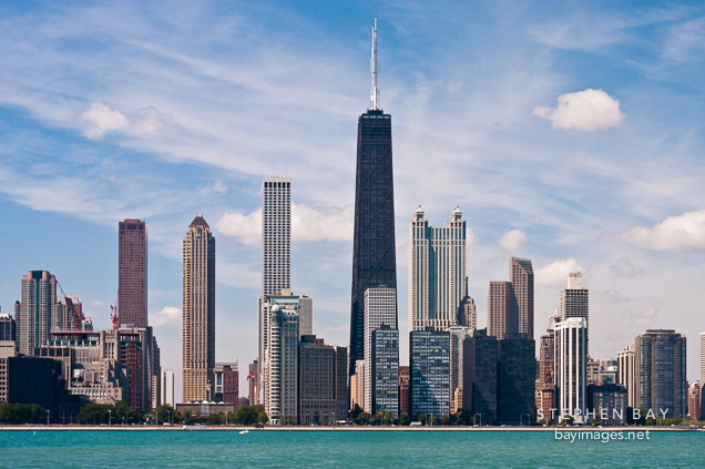 Chicago shoreline. Chicago, Illinois, USA.