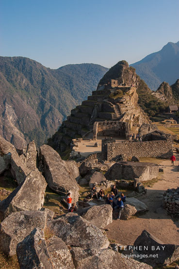 Rock quarry. Machu Picchu. Peru