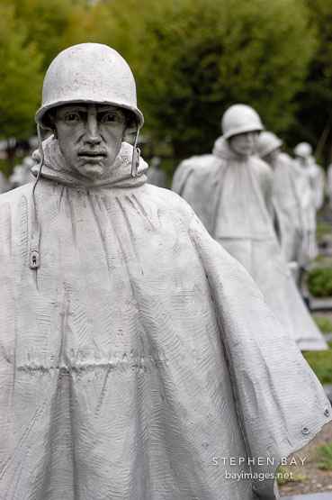 Korean War Veterans Memorial. Washington, D.C., USA.
