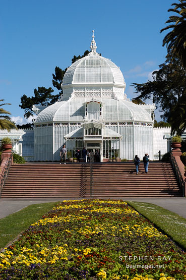 Conservatory of Flowers. Golden Gate Park, San Francisco, California, USA.