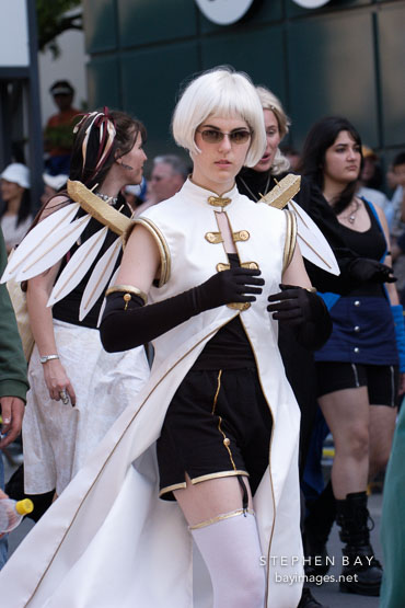 Anime costumes. Cherry blossom festival grand parade. Japantown, San Francisco, California, USA.