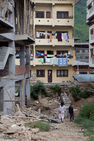 Alley in Thimphu, Bhutan.