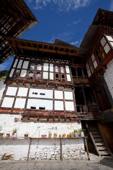 Buildings at Cheri Monastery. Thimphu Valley, Bhutan.