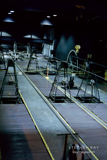 Cables. Cable Car Barn, San Francisco, California.