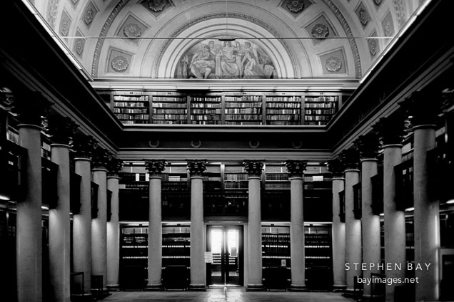 Interior of the University library. Helsinki, Finland