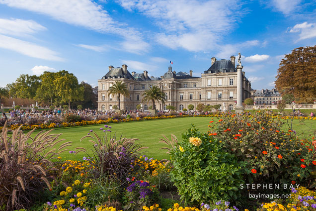 Luxembourg palace and gardens. Paris, France.