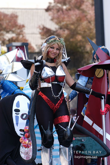 Anime costumes. Cherry blossom festival grand parade. Japantown, San Francisco, California, USA.