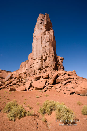 Edge of Raingod Mesa. Monument Valley, Arizona.