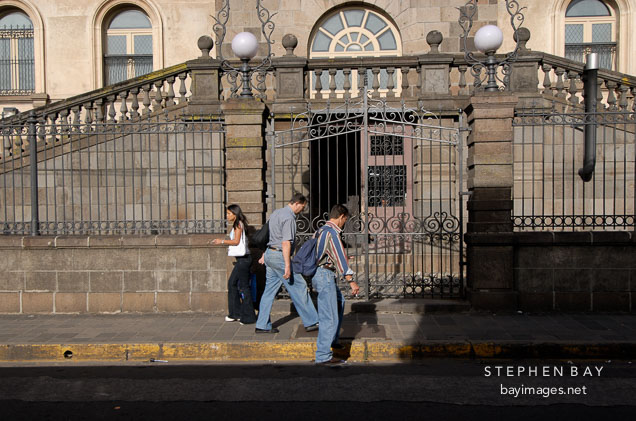 Pedestrians in San Jose. Costa Rica.