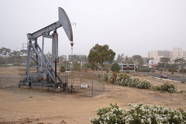 Oil pumps. Long beach, California, USA.