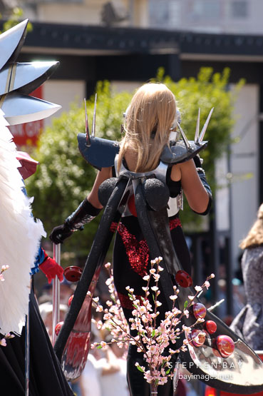 Anime costumes. Cherry blossom festival grand parade. Japantown, San Francisco, California, USA.