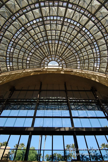 Dome of Union station's east lobby. Los Angeles, California, USA.