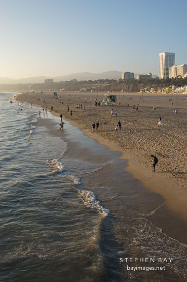 Santa Monica Beach. Santa Monica, California, USA.
