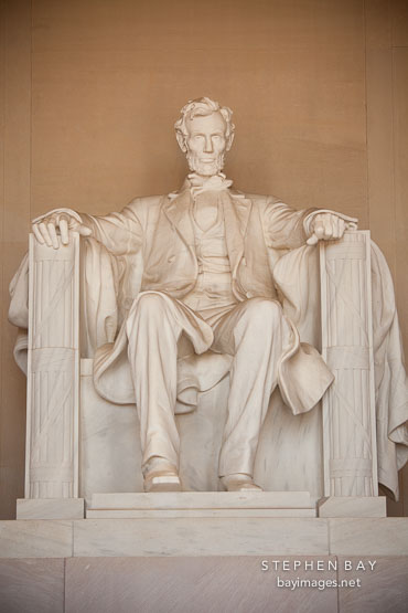 Seated statue of Lincoln. Lincoln Memorial, Washington, D.C.