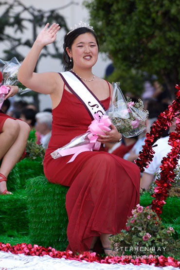 Japanese princess. Cherry blossom festival grand parade. Japantown, San Francisco, California, USA.