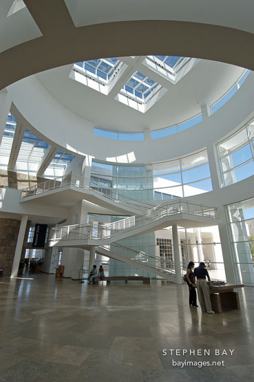 Main entrance, Getty Center. Los Angeles, California, USA.