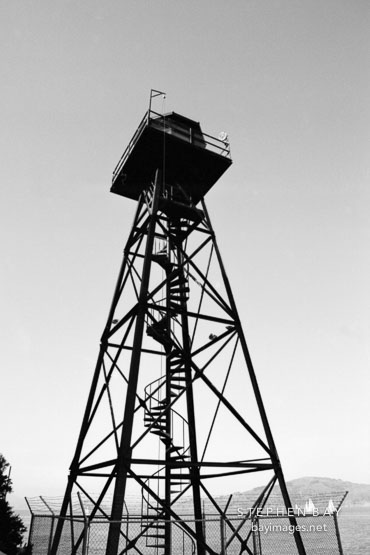 Guard tower. Alcatraz, San Francisco, California.