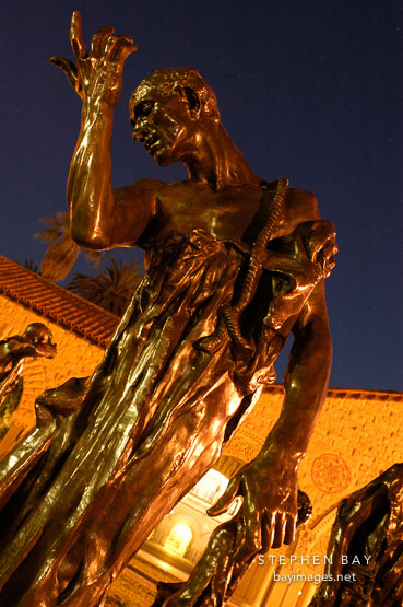 Twisted forms of The Burghers of Calais by Auguste Rodin. Stanford University.