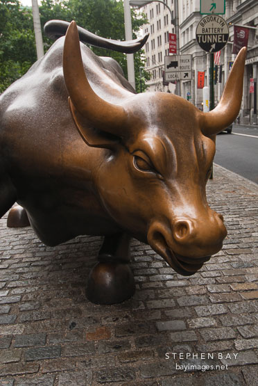 Wall Street Bull. New York City, New York, USA.