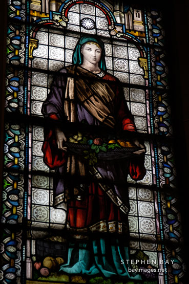 Stained glass. Garfield monument, Lake View Cemetery, Cleveland, Ohio, USA