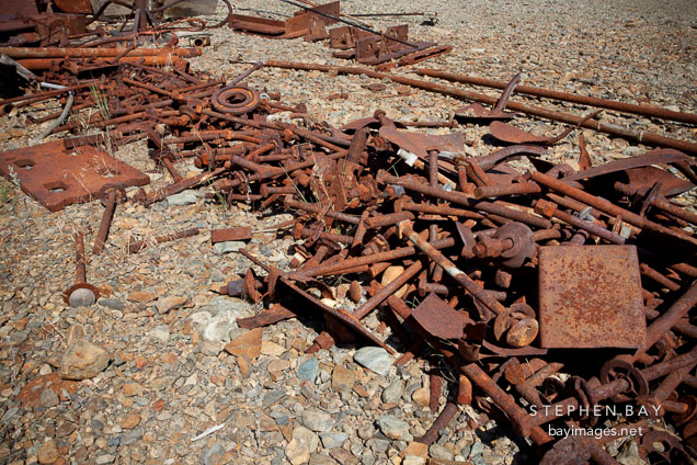 Rusted bolts. Sumpter, Oregon.