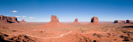 Monument Valley Panorama. Monument Valley, Arizona. - Photo #22100