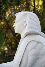 Profile of sphinx. Stanford Mausoleum, California. - Photo #16700