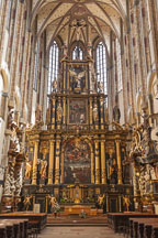 Interior of the Church of Saint Mary of the Snows. Prague, Czech Republic. - Photo #29419