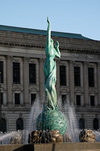 War memorial fountain (Peace memorial fountain) by Marshall Fredericks (1908-1998). Cleveland, Ohio, USA - Photo #4229