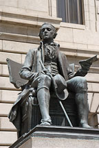 Statue of Alexander Hamiliton (1757-1804). Cleveland, Ohio, USA. - Photo #4129