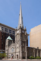 Old stone church. Cleveland, Ohio, USA. - Photo #4131
